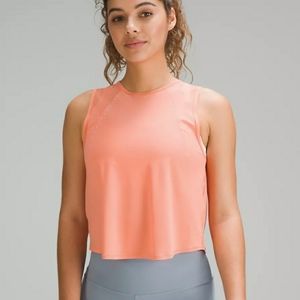 Lululemon Sculpt Cropped Tank Size 6 Color Sunny Coral